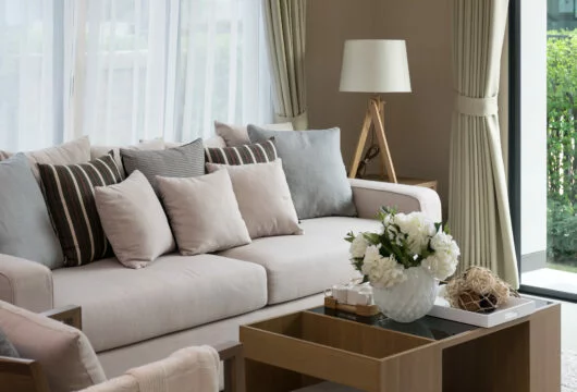 Furniture from a rent-to-own store like Aaron's