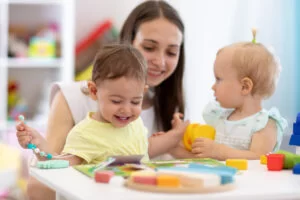 Infants at a daycare center like Creme de la Creme