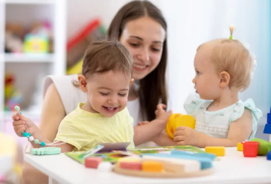 Infants at a daycare center like Creme de la Creme