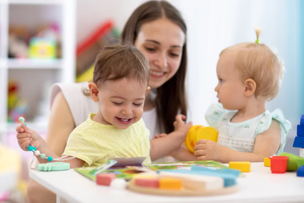 Infants at a daycare center like Creme de la Creme
