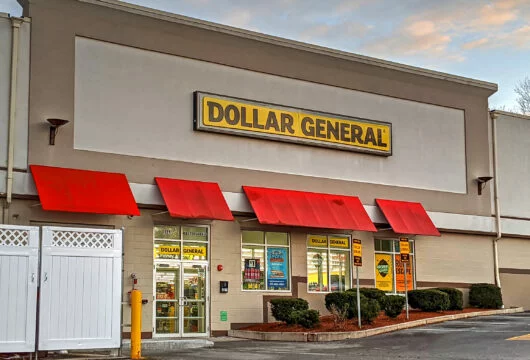 Exterior of a Dollar General store