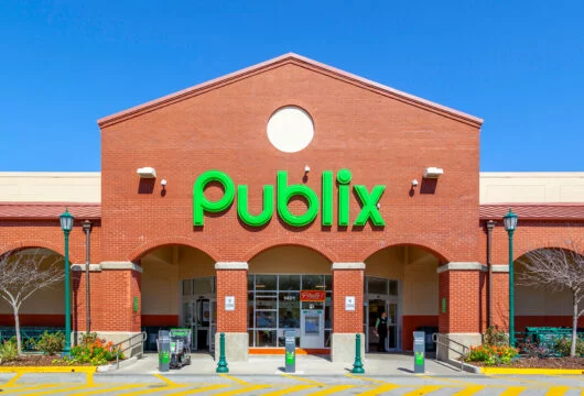 Front entrance of a Publix store