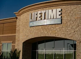 Exterior of a Life Time Fitness gym