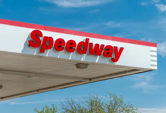 Speedway sign at one of the gas station's locations