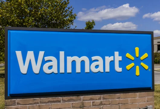 Walmart sign outside of a store