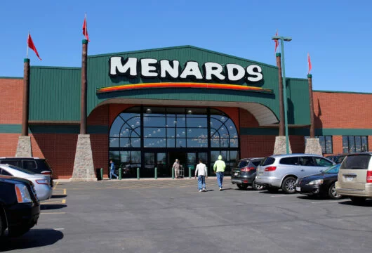 Exterior of a Menards store