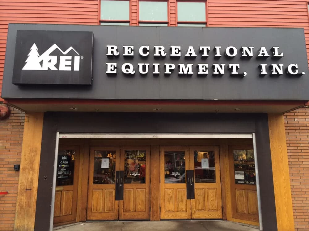 Exterior of an REI store