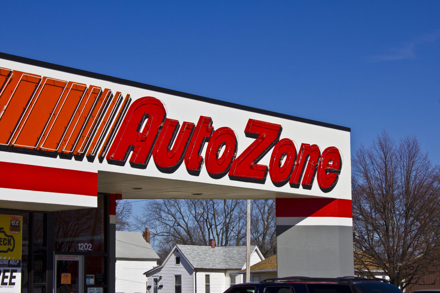 Exterior of an AutoZone store