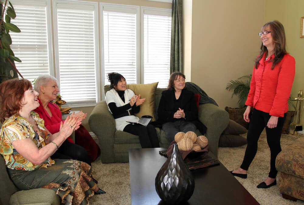 Group of women attending a home party business event