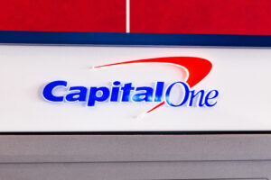Capital One logo on an ATM