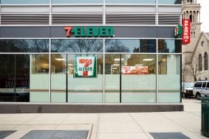 Exterior of a 7-Eleven store
