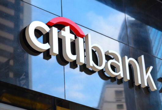 Citibank sign on the exterior of a branch