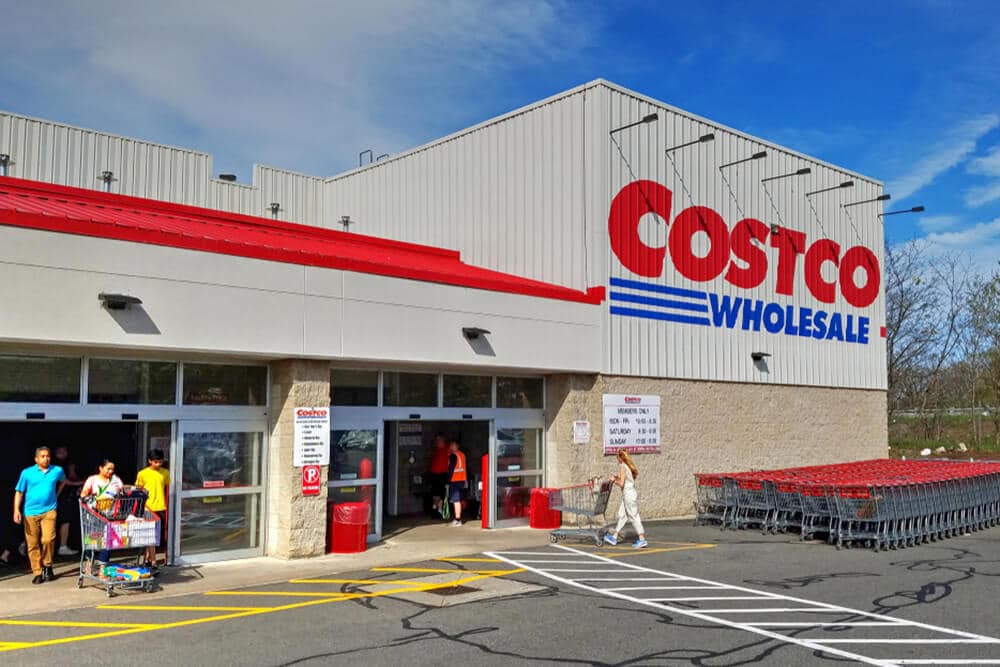 Exterior of a Costco store