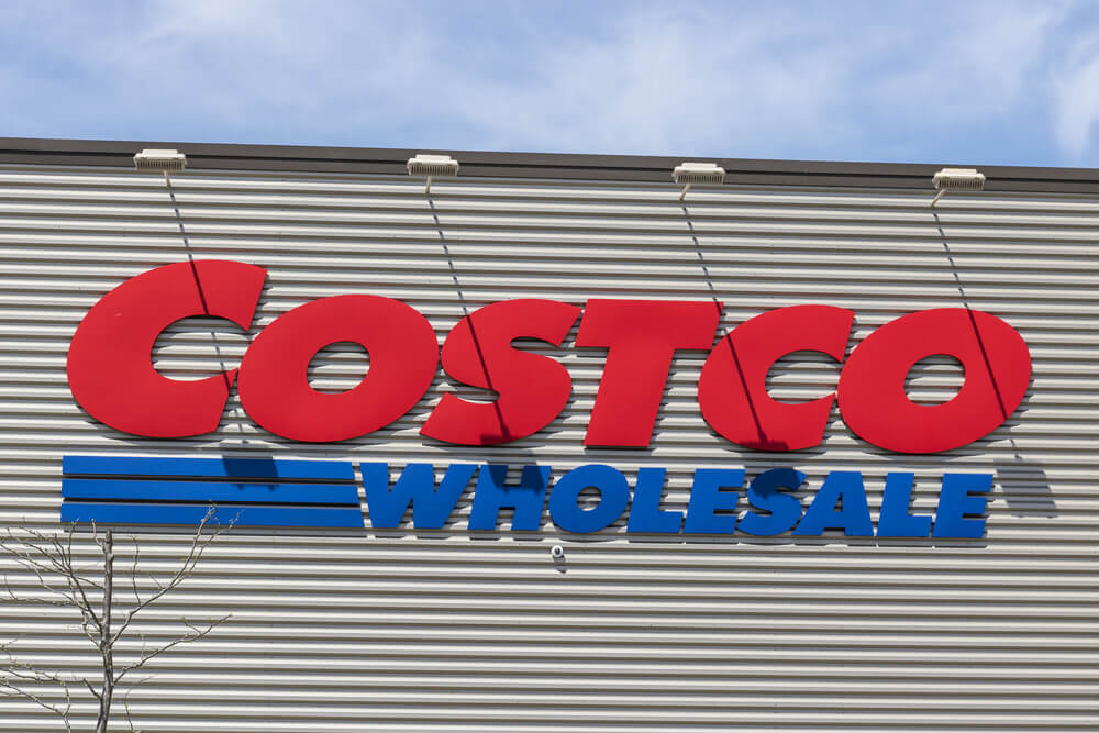 Costco Wholesale sign on a building