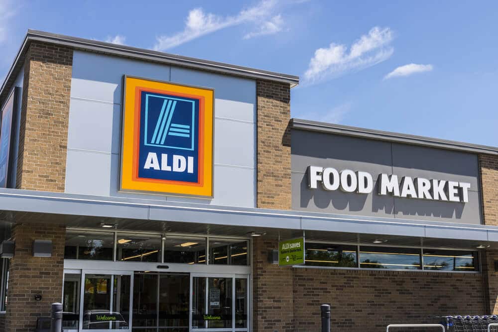 Exterior of an ALDI grocery store