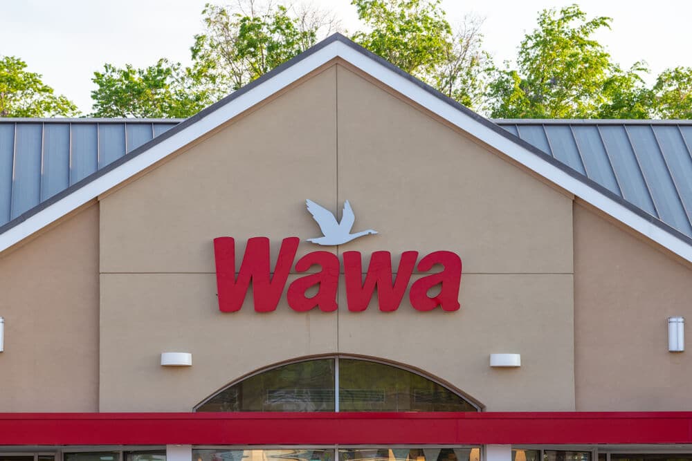 Wawa sign on storefront