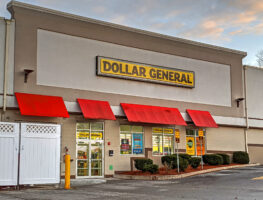Exterior of a Dollar General store