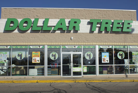 Exterior of a Dollar Tree store