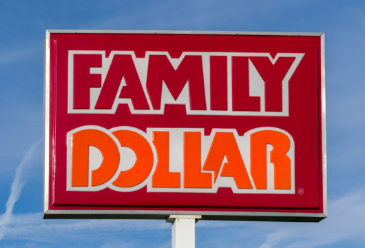 Family Dollar sign outside of a store location
