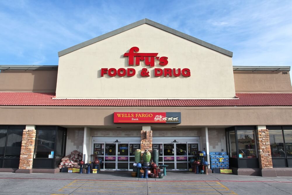 Front entrance of a Fry's Food store
