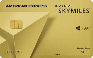 Gold Delta SkyMiles Credit Card Logo
