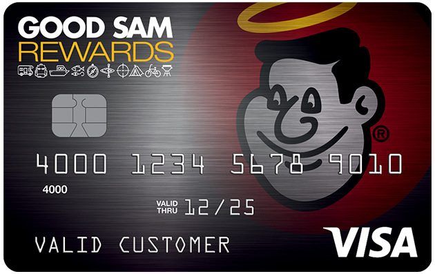 Good Sam (Camping World, Gander Outdoors, Good Sam, The House, and Overton’s) Credit Card Logo