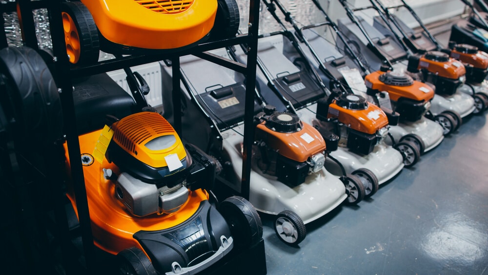 Lawn mowers at The Home Depot