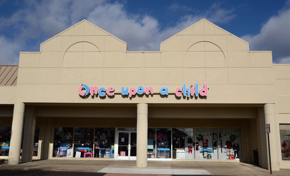 Exterior of a Once Upon a Child store