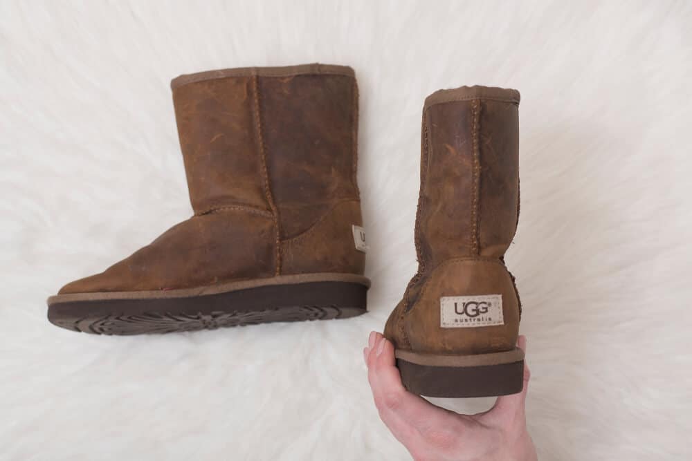 pair of Ugg boots