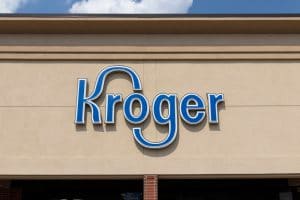 Kroger logo sign on the exterior of a store
