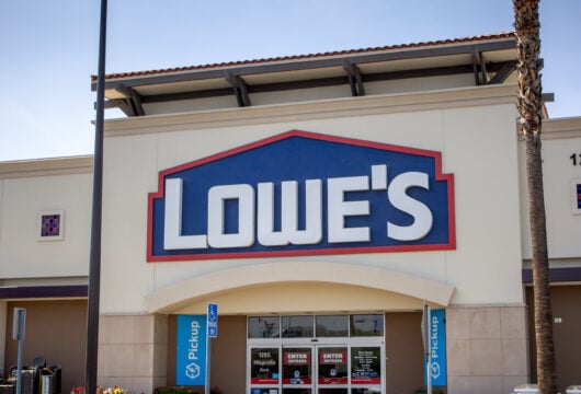 Exterior of a Lowe's store that accepts appliance returns