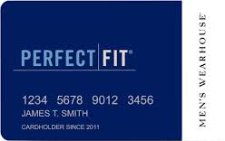 Men's Wearhouse Perfect Fit Store Credit Card Logo