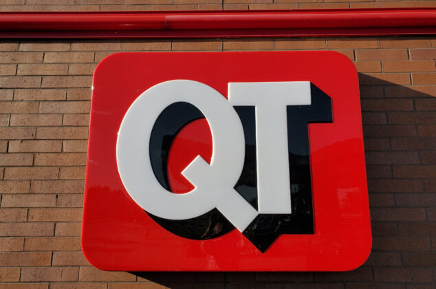 "QT" logo sign on the outside of a QuikTrip location