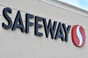 Safeway logo sign on the exterior of a store