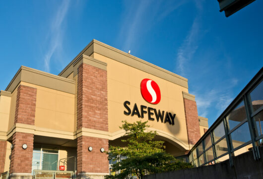 Exterior of a Safeway grocery store