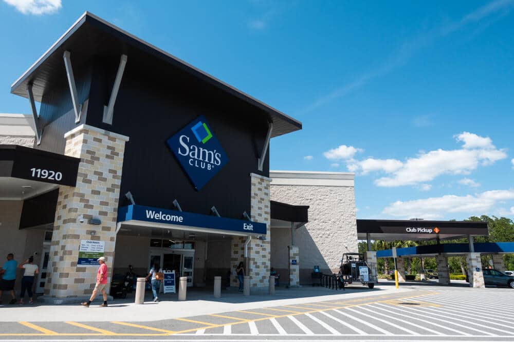 Exterior of a Sam's Club store