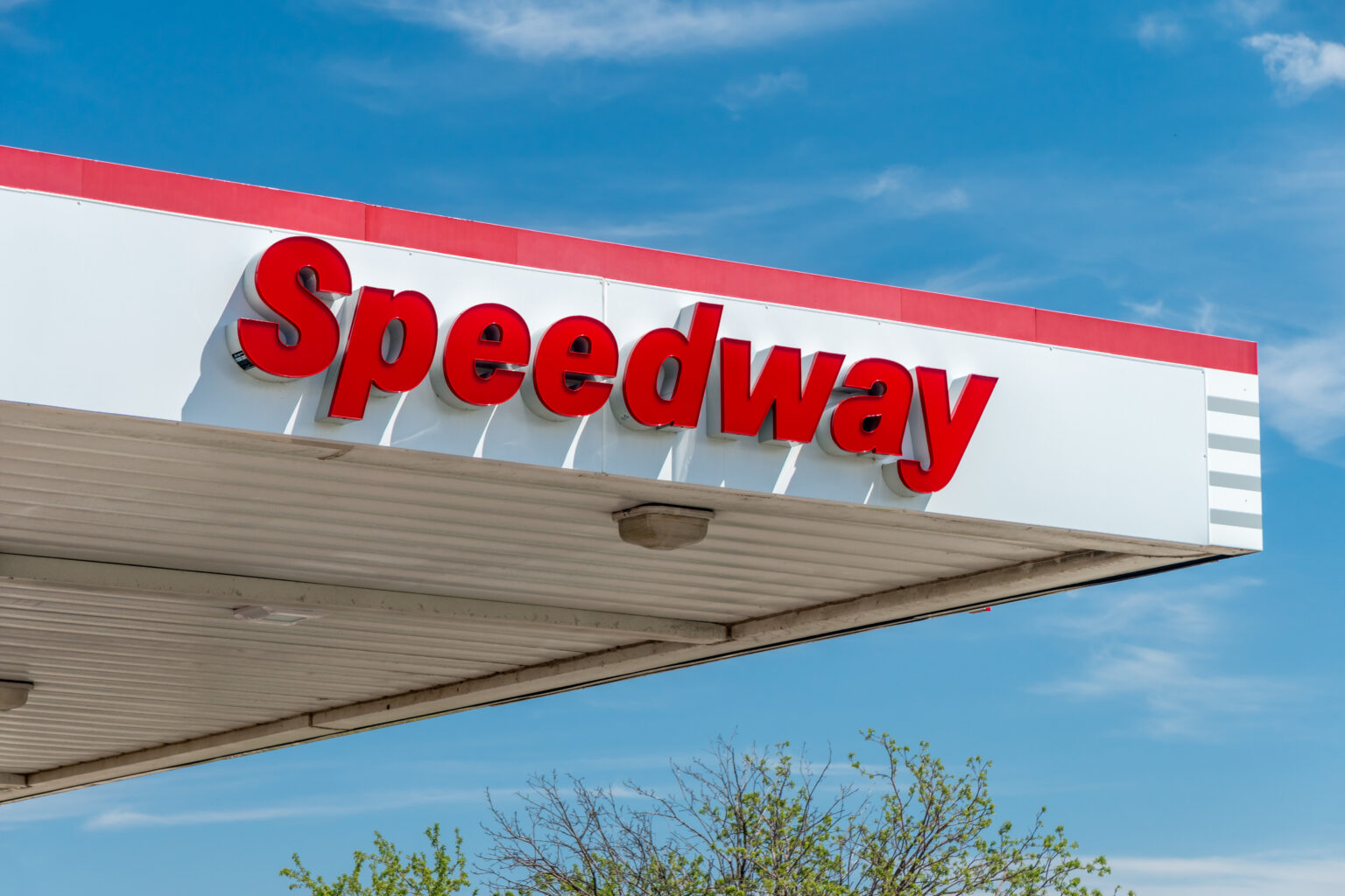 Speedway sign at one of the gas station's locations