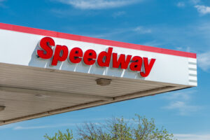 Speedway sign at one of the gas station's locations
