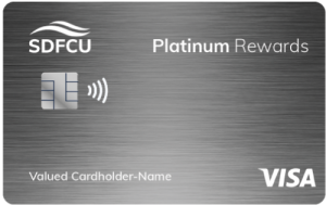 State Department Federal Credit Union (SDFCU) Savings Secured Platinum Rewards Credit Card Logo