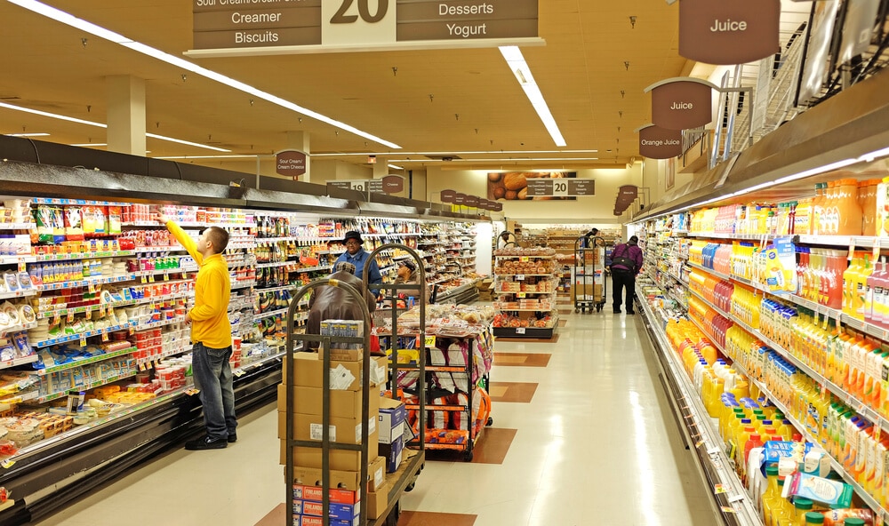 The inside of a Stop & Shop grocery store