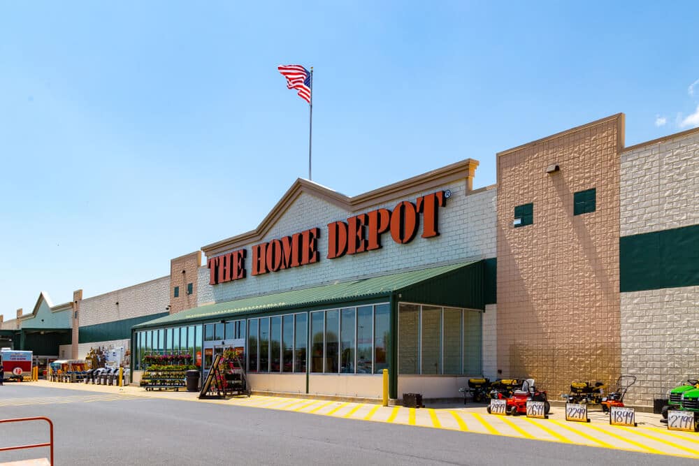 Exterior of a The Home Depot store