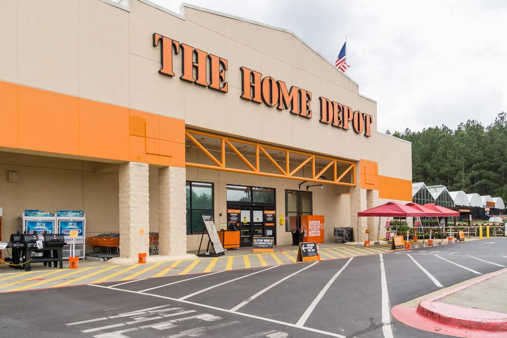 Front entrance of The Home Depot