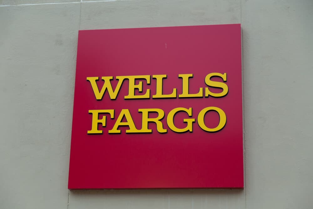 Wells Fargo sign on the exterior of a building