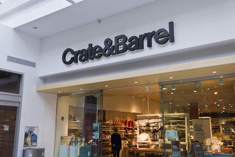 Crate and Barrel storefront