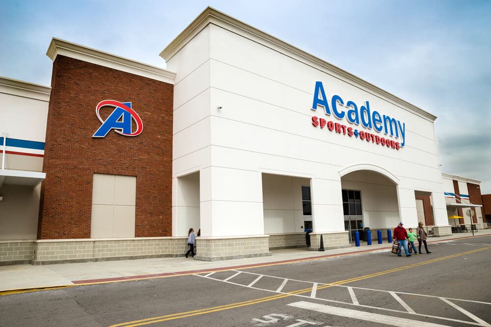 Exterior of an Academy Sports + Outdoors store