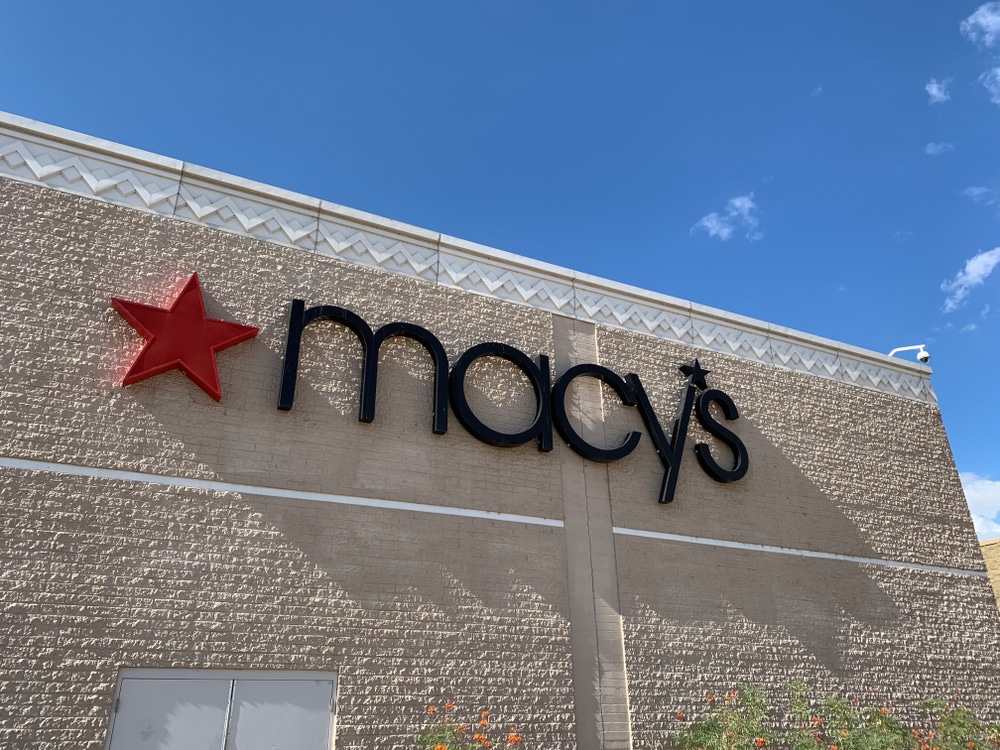 Exterior of a Macy's store
