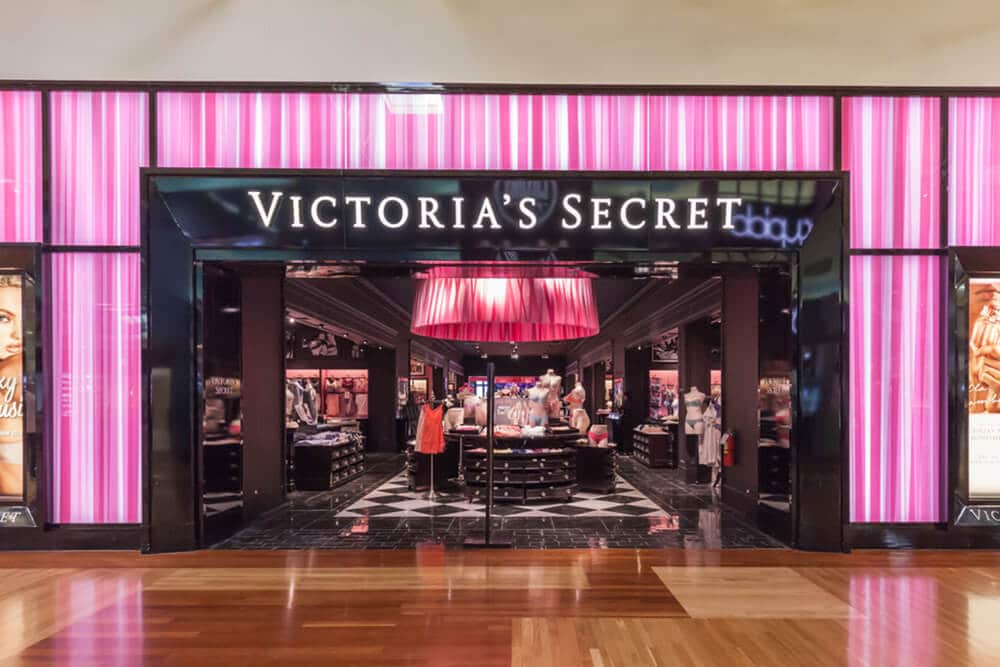 Victoria's Secret storefront in a shopping mall