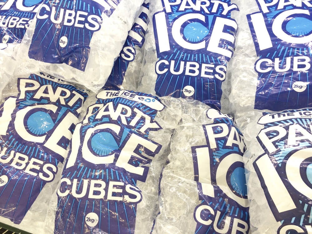 bags of ice